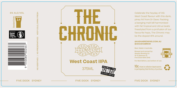 Akasha Brewery – The Chronic West Coast IIPA