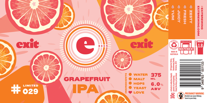 Exit Brewing – Limited Release #029 Grapefruit IPA