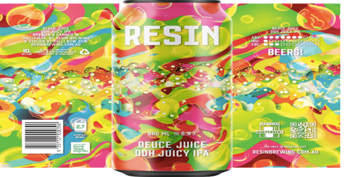 Resin Brewing – Deuce Juice DDH Juicy IPA