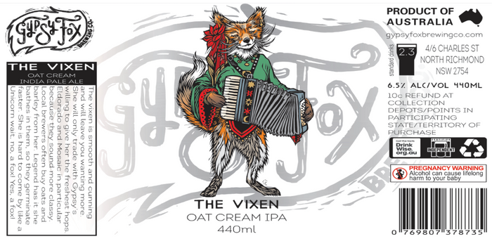 Gypsy Fox Brewing Co – The Vixen