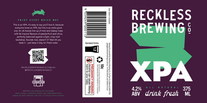 Reckless Brewing Co – XPA