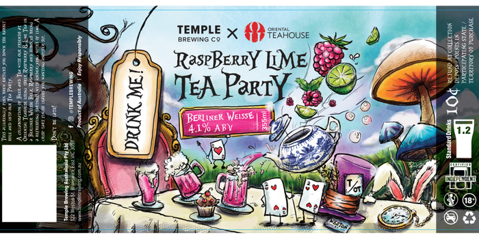 Temple Brewing Co – Raspberry Lime Tea Party