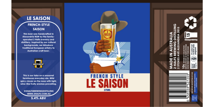 2 Halfs Brewing Distilling – Le Saison